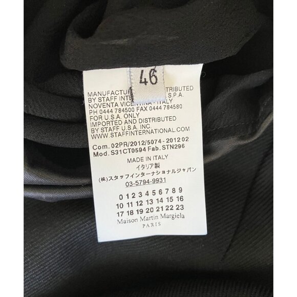 Maison Martin Margiela Sleeveless Midi Dress Black Size 46 - Picture 5 of 5